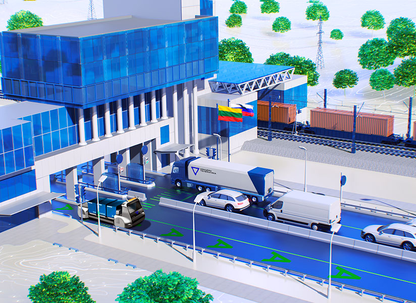 На российско-литовской границе появилось электронное бронирование очереди для автотранспорта