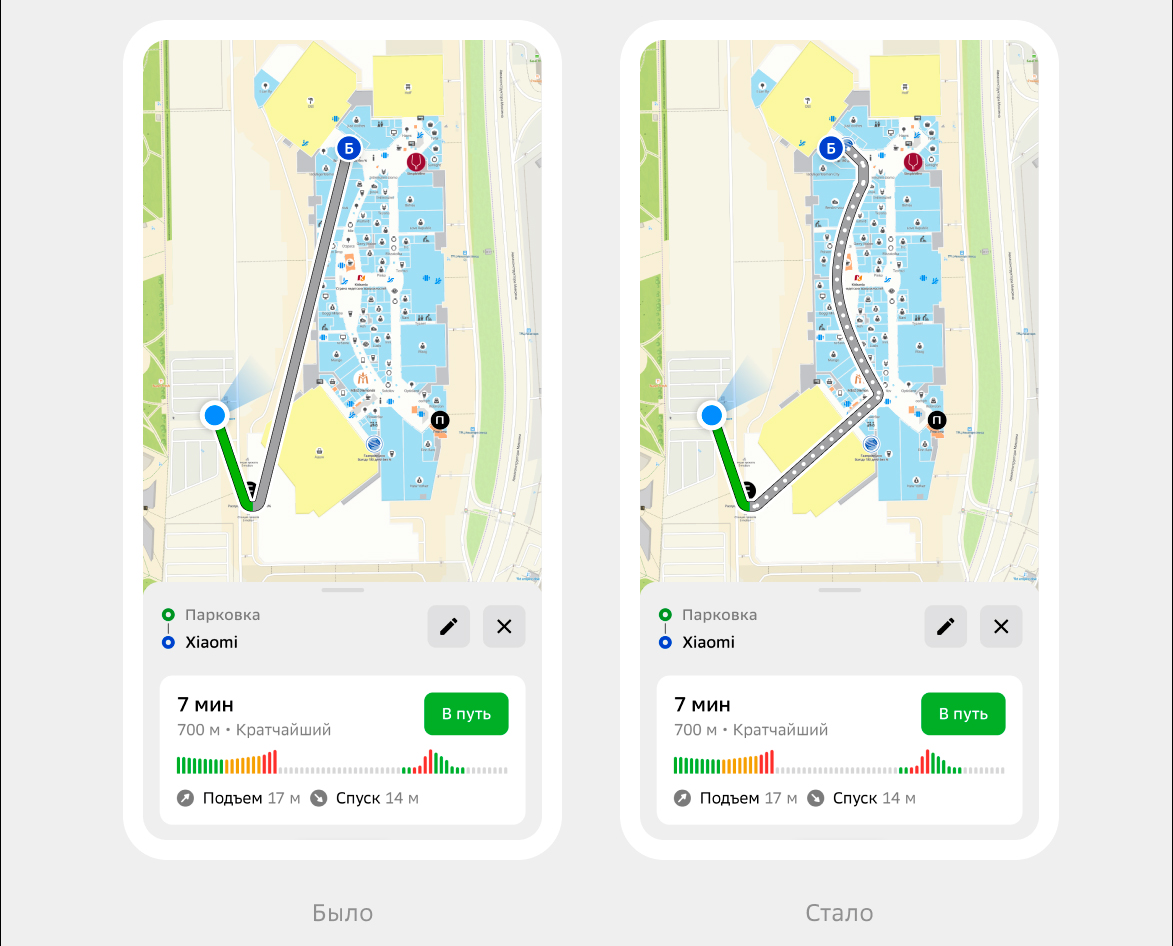 2ГИС научился строить маршруты внутри зданий